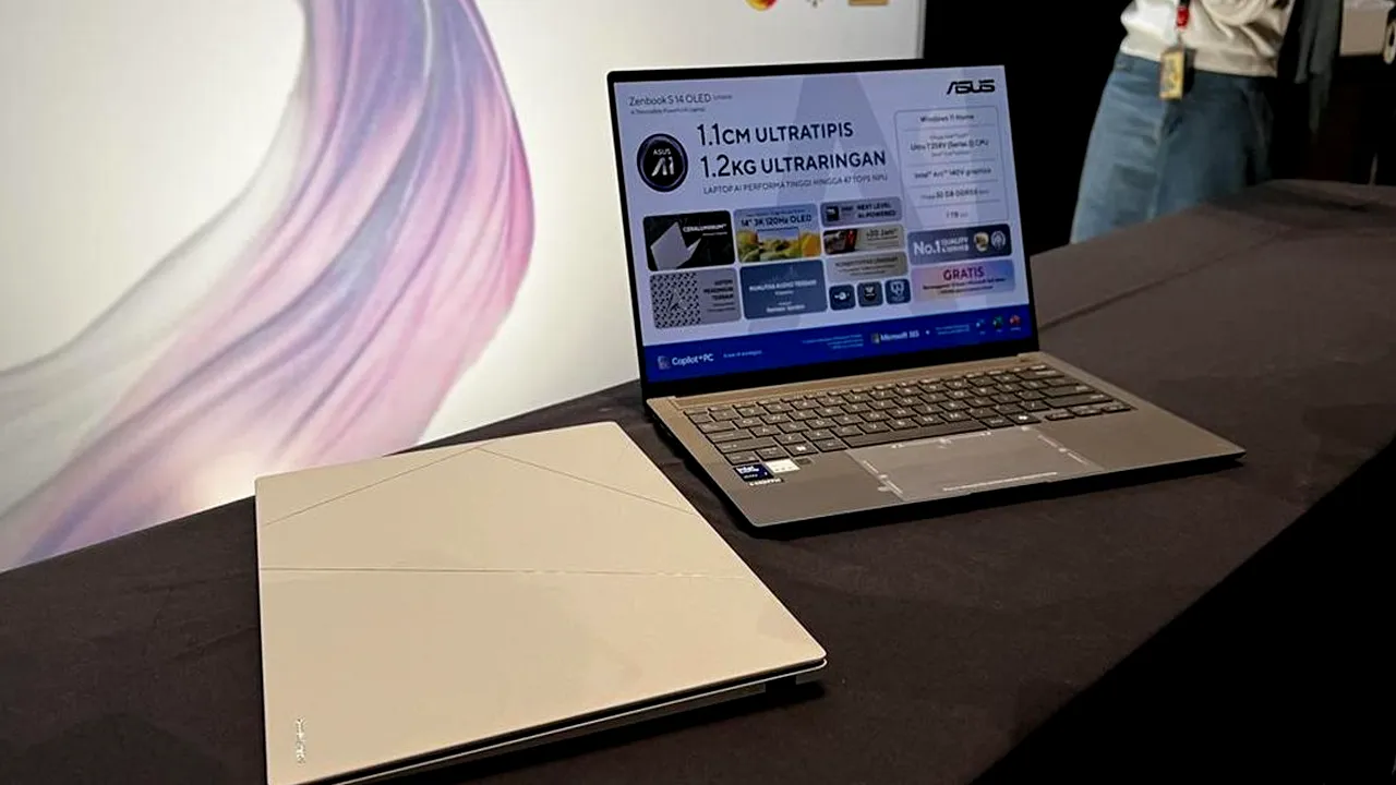 ASUS Zenbook S 14 OLED Laptop Terbaru dengan Intel Lunar Lake yang Bikin Kinerja AI Lebih Maksimal